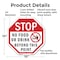 Signmission Stop No Food or Drink Beyond This P, 10 Inch X 10 Inch, Aluminum Metal Signs OC-A-10-81 - alternate 6