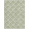 Homeroots 8' X 10' Green Beige And Ivory Geometric Washable Indoor Outdoor Area Rug 594704 - alternate 7