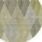 Homeroots 8' Olive Green Gray And Ivory Round Argyle Washable Indoor Outdoor Area Rug 613713 - alternate 7