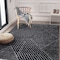 World Rug Gallery Minimal Stripe Geometric Shag Area Rug 2 ft x 3 ft Anthracite WR130ANTHRACITE2X3 - alternate 9