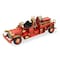 Homeroots 6" Red and Gold Metal Hand Painted Early 20th Century Red Fire Engine Model Car 489419 - alternate 6