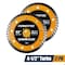 Powertec 4-1/2in Turbo Diamond Saw Blade for Angle Grinder, for Cutting Concrete, Granite - 2PK 14005-P2 - alternate 1