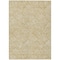Homeroots 8' X 10' Gold And Beige Floral Washable Indoor Outdoor Area Rug 594626 - alternate 8