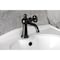Kingston Brass One-Handle Single-Hole Bathroom Faucet with Push Pop-Up Drain, Matte Black KS3540RNX - alternate 5