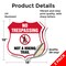 Signmission No Trespassing Shield Sign Not A Hiking, 18 inch X 18 inch, Vinyl Decal, 2PK SHI-D-2PACK-18-414 - alternate 4