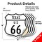 Signmission Texas Route Marker Shield Sign Us 66, 4 inch X 4 inch, Vinyl Decal, 5PK SHI-D-5PACK-4-466 - alternate 3