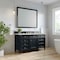 James Martin Vanities Brittany 60" Single Vanity, Black Onyx, w/ 3 CM Tajnar Eclos Top 650-V60S-BKO-3TJR - alternate 5