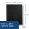 Roaring Spring Case of Black Pocket Folders w/Prongs, 11.75"x9.5", Twin Pockets hold 25 sheets ea, 11 pt tag board, PK250 54120cs - alternate 4