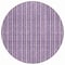 Homeroots 8' Purple And Ivory Round Striped Washable Indoor Outdoor Area Rug 595891 - alternate 8