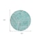 Homeroots 8' Teal Blue And Ivory Round Geometric Washable Indoor Outdoor Area Rug 594811 - alternate 7