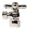 Westbrass Toilet Kit W/ 1/4-Turn 1/2 in IPS Stop and Wax Ring, Cross Handle in Satin Nickel D1615TBX-05 - alternate 8