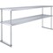Amgood 18 in. x 72 in.  Stainless Steel Double Deck Over Shelf AMG DOS-1872 - alternate 1