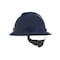 Msa Safety V-Gard Slotted Full Brim Hard Hat, Fas-Trac III Suspension, Type I, Class E, Dark Blue 802975 - alternate 1