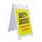 Signmission Safety=Success Winning Formula, A-Frame & 2 Decals Installed, Heavy-Duty Plastic Frame SBHD-D-2436-Safety=SuccessWinningFormula - alternate 1