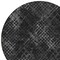 Homeroots 8' Charcoal Gray And Silver Round Geometric Washable Indoor Outdoor Area Rug 588294 - alternate 6