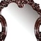 Homeroots 45" Brown Crowned Top Solid Wood Framed Mounted Dresser Mirror 374176 - alternate 3