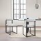 Armen Living Anastasia Dining Chair with Matte Black Iron and Light Gray Fabric - Set of 2 LCANSIBLKLGRY - alternate 8