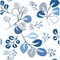 A-Street Prints Jonah Blue Leaf Trail Wallpaper 4066-26566 - alternate 1