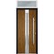 Vdomdoors Steel Door Deux 1744 Natural Oak Transom White Window Stainless Inserts Single Modern Painted-W36xH DEUX1744EXD-OAKW-W36xH80+16-LH-O - alternate 13