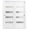 Sartodoors Closet Bypass Interior Door, 72" x 80", White QUADRO4113DBD-WS-72 - alternate 6