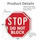 Signmission Stop Do Not Block, 18 inch X 18 inch, Vinyl Decal, 2PK OC-D-2PACK-18-206 - alternate 4