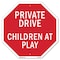 Signmission Private Drive Children at Play, 10 Inch X 10 Inch, Aluminum Metal Signs OC-A-10-35 - alternate 1