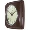 Infinity Instruments Square Retro Wall Clock, Mahogany, 9.25 in 13228DR-4103 - alternate 5