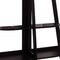 Homeroots 47" Espresso Particle Board and Wood Six Tier Etagere Bookcase 489809 - alternate 3