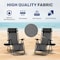 Simple Deluxe 2 Set Zero Gravity Chairs Patio Portable Reclining Folding Lounge Chair Beach Camping Chairs with P 3A88LGCHARZEROGRAVITYBLKX2 - alternate 6
