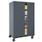 Sandusky Lee Heavy Duty Mobile Welded Steel Storage Cabinet, 46x24x72, Charcoal TA4R462472-02 - alternate 6