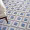 Homeroots 8' X 11' Blue And Gray Geometric Indoor Outdoor Area Rug 546857 - alternate 7