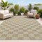 Jonathan Y Mason Smart Jute Geometric Boho Checker Weave Natural/Beige 3 ft. x 5 ft. Indoor/Outdoor Area Rug FXV200A-3 - alternate 1