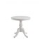 Homeroots 30" White Rounded Solid Manufactured Wood Pedestal Base Dining Table 517750 - alternate 1