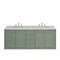 James Martin Vanities Chicago 72 in. Double Vanity, Smokey Celadon, w/ 3 CM White Zeus Silestone Top 503-V72-SC-3WZ - alternate 5