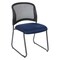 Office Star Products ProGrid Titanium & Black Visitors Chair, Sled Base, Icon Blue 86725R-225 - alternate 1