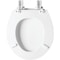 Bemis Mayfair Kendall Round Closed Front WhisperClose White Enameled Wood Toilet Seat 47SLOW 000 - alternate 1