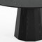 Homeroots 60" Black Solid Wood Pedestal Base Round Top Dining Table 721068 - alternate 4