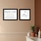 Homeroots Set Of Two "Bathroom Rules" Black Framed Textual Art Wall Art, 2PK 568422 - alternate 4