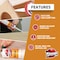 Krakenbond Kraken Bond No Nail Heavy Duty Construction Adhesive, Polyurethane, Clear, 10.1 oz, 12 Pack KR510PA-12 - alternate 6