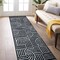 World Rug Gallery Contemporary Stripe Arch Design Runner Rug 2 ft x 7 ft Black 3017BLACK2X7 - alternate 1