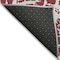 Homeroots 8' Round Red and White Round Abstract Washable Non Skid Indoor Outdoor Area Rug 559321 - alternate 7