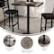 Flash Furniture Bennett 24 in x 30 in Solid Wood Indoor Tabletop in Dark Brown with 18 in Round Bar Height GSF-REC2430-DKBRN-TR18B-GG - alternate 10