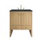 James Martin Vanities Hudson 30" Single Vanity, Light Natural Oak w/ 3 CM Charcoal Soapstone Silestone Top 435-V30-LNO-3CSP - alternate 1