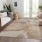 Homeroots 8' X 10' Brown Beige And Taupe Floral Washable Indoor Outdoor Area Rug 582239 - alternate 7