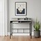 Homeroots 47" Gray and Black Wood and Metal Computer Desk 489895 - alternate 10
