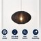 Jonathan Y Kira 18.38" 1-Light Scandinavian Japandi Adjustable Lantern Metal w/Ribbed Cocoon UFO Saucer Shade L JYL4208C - alternate 9