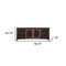Homeroots 79" Black Solid Wood Cabinet Enclosed Storage Distressed TV Stand 528711 - alternate 7