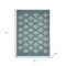 Homeroots 19" Set of Four Cream And Turquoise Damask Cotton Placemats 548883 - alternate 7