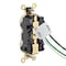 Leviton PlugsandReceptacles, 15A, 125VAC, Gry, Nylon M5262-SGG - alternate 4