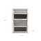 Homeroots 12" White Solid Wood Additional Accessory 487941 - alternate 9